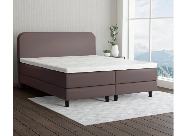 Braun 9075 Loto - 15cm Box,100cm Kopfteil, 12cm Füße