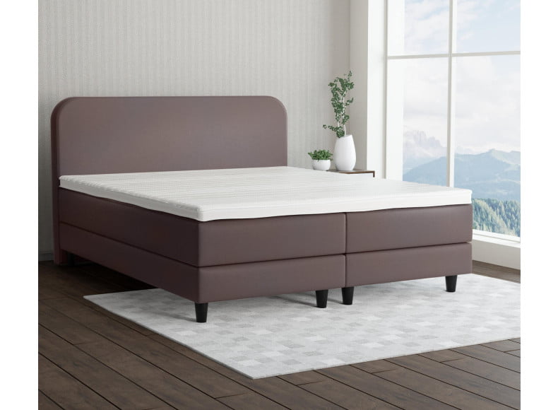 Braun 9075 Loto - 15cm Box,100cm Kopfteil, 12cm Füße