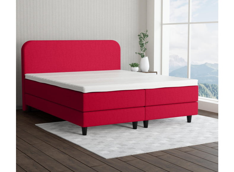 Rot 5579 Tia - 15cm Box,100cm Kopfteil, 12cm Füße