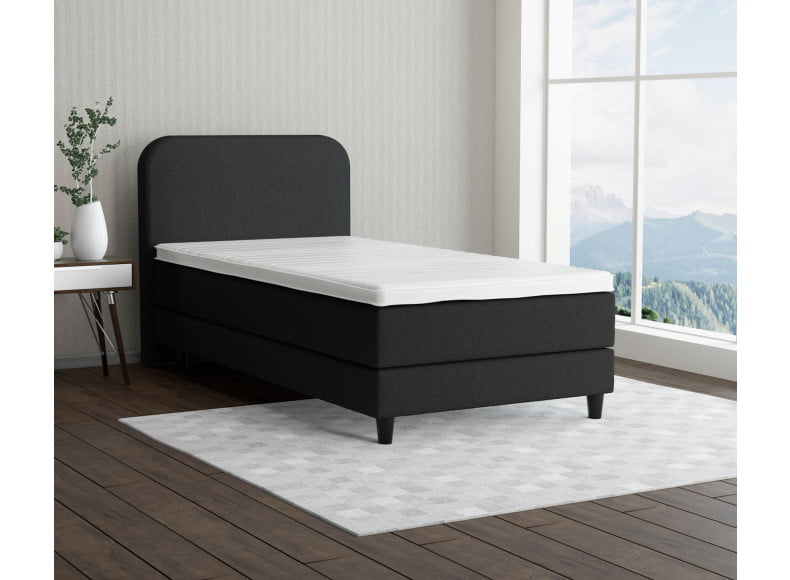 Schwarz 7006 Tia - 15cm Box,100cm Kopfteil, 12cm Füße