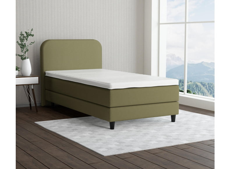 Grüngelb 9636 Tia - 15cm Box,100cm Kopfteil, 12cm Füße