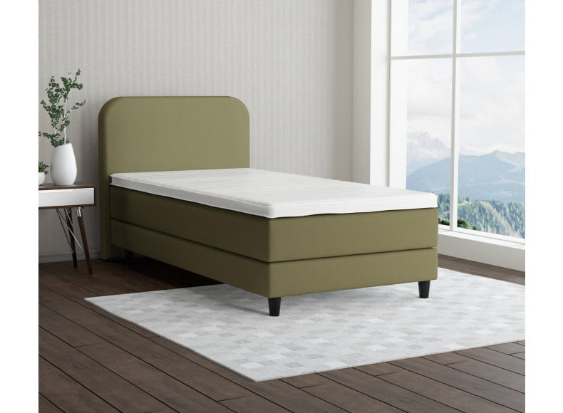 Grüngelb 9636 Tia - 15cm Box,100cm Kopfteil, 12cm Füße