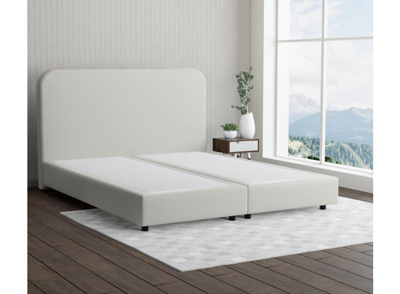 Weiss 5285 Loto  - 20cm Box,100cm Kopfteil, 6cm Füße - Boxspringbett ohne Matratze