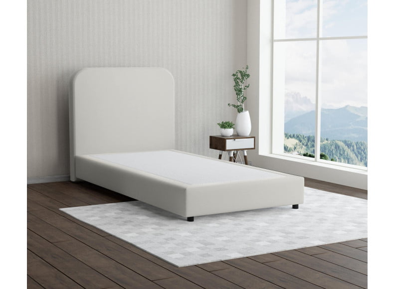 Weiss 5285 Loto  - 20cm Box,100cm Kopfteil, 6cm Füße - Boxspringbett ohne Matratze