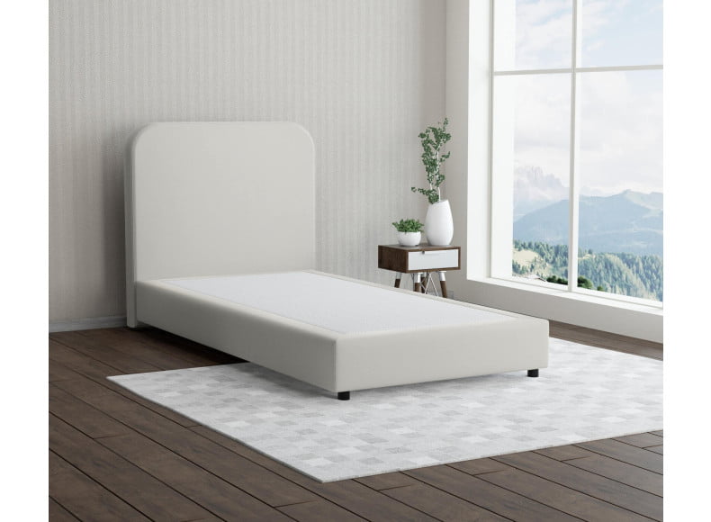 Weiss 5285 Loto  - 20cm Box,100cm Kopfteil, 6cm Füße - Boxspringbett ohne Matratze