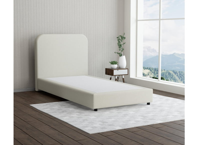 Stein 35-135 Woolyun - 20cm Box,100cm Kopfteil, 6cm Füße - Boxspringbett ohne Matratze
