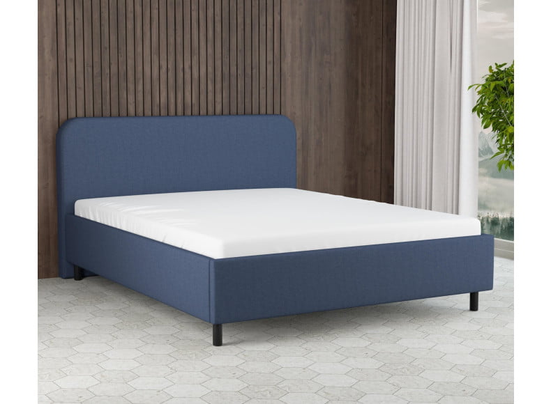 Petrol 9324 Tia - 30cm Rahmen,100cm Kopfteil, 12cm Füße - Polsterbett 200x200 cm