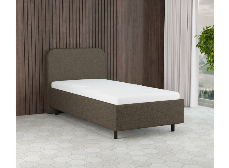 Taupe 18-72 Woolyun - 30cm Rahmen,100cm Kopfteil, 12cm Füße