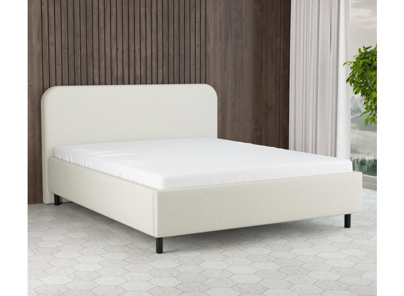 Stein 35-135 Woolyun - 30cm Rahmen,100cm Kopfteil, 12cm Füße - Polsterbett 200x200 cm