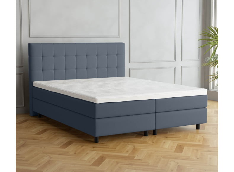 Dunkelgrau 5311 Loto - 20cm Box, 110cm Kopfteil, 12cm Füße