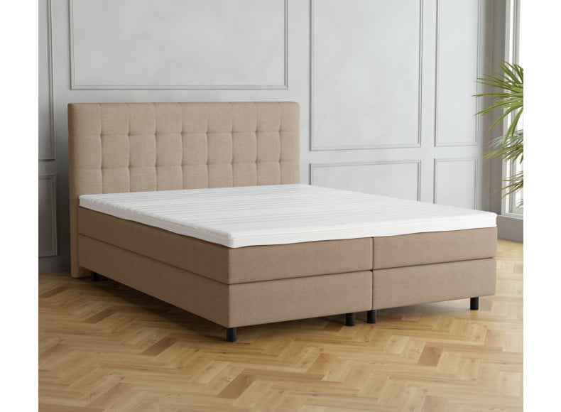 Beige 3315 Tia - 20cm Box, 110cm Kopfteil, 12cm Füße