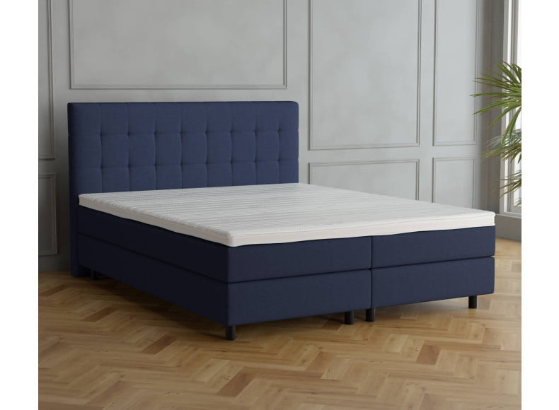 Marineblau 3920 Tia - 20cm Box, 110cm Kopfteil, 12cm Füße