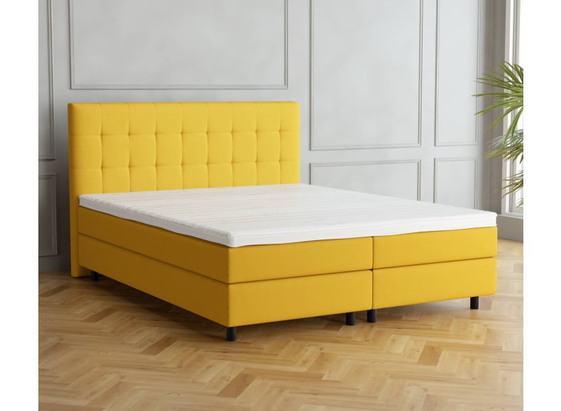 Senfgelb 5569 Tia - 20cm Box, 110cm Kopfteil, 12cm Füße