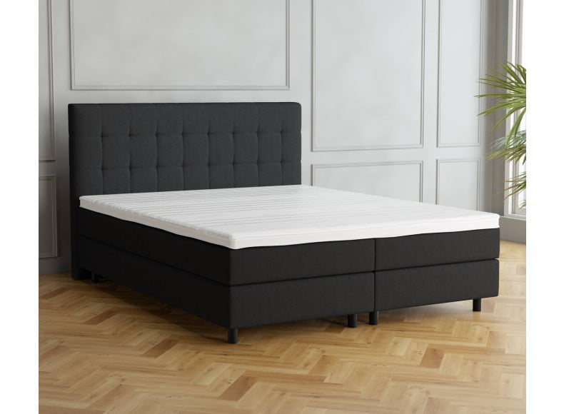 Schwarz 7006 Tia - 20cm Box, 110cm Kopfteil, 12cm Füße