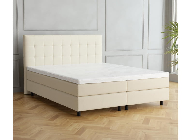 Ecru 135-135 Woolyun - 20cm Box, 110cm Kopfteil, 12cm Füße