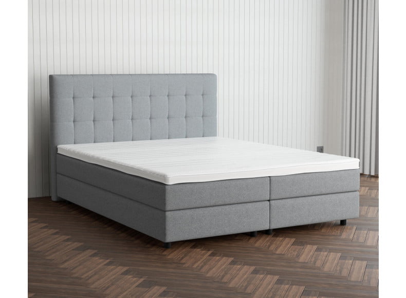 Grau 24-24 Woolyun - 20cm Box, 110cm Kopfteil, 12cm Füße