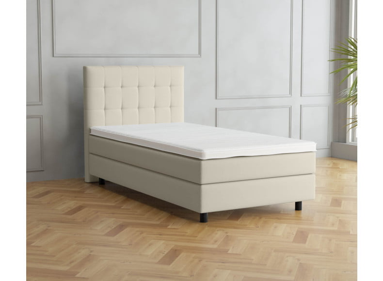 Beige 793 Loto - 20cm Box, 110cm Kopfteil, 12cm Füße