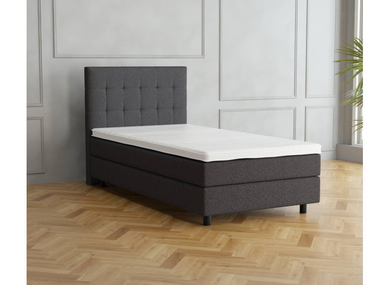 Anthrazit 09-24 Woolyun - 20cm Box, 110cm Kopfteil, 12cm Füße