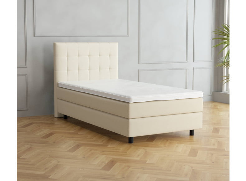 Ecru 135-135 Woolyun - 20cm Box, 110cm Kopfteil, 12cm Füße