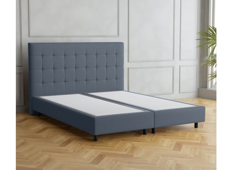 Dunkelgrau 5311 Loto - 20cm Box, 110cm Kopfteil, 12cm Füße