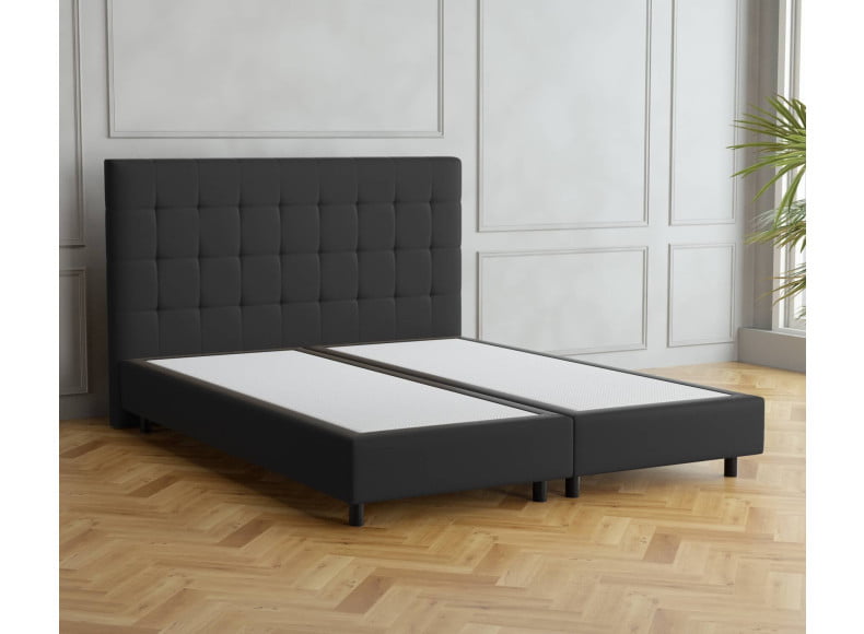 Schwarz 7006 Loto - 20cm Box, 110cm Kopfteil, 12cm Füße