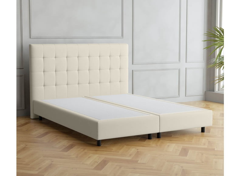 Beige 793 Loto - 20cm Box, 110cm Kopfteil, 12cm Füße