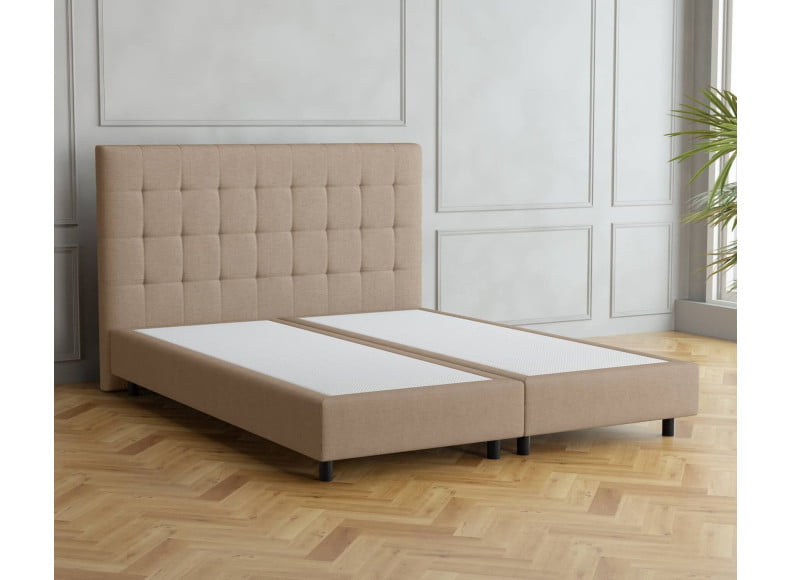 Beige 3315 Tia - 20cm Box, 110cm Kopfteil, 12cm Füße