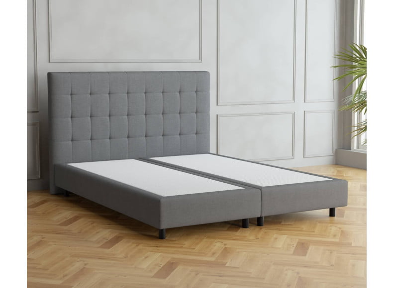 Hellgrau 5246 Tia - 20cm Box, 110cm Kopfteil, 12cm Füße