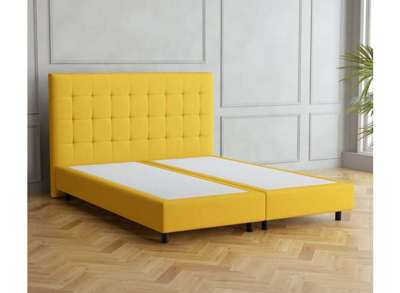 Senfgelb 5569 Tia - 20cm Box, 110cm Kopfteil, 12cm Füße