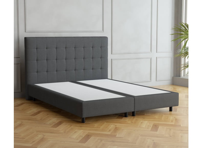 Dunkelgrau 5711 Tia - 20cm Box, 110cm Kopfteil, 12cm Füße