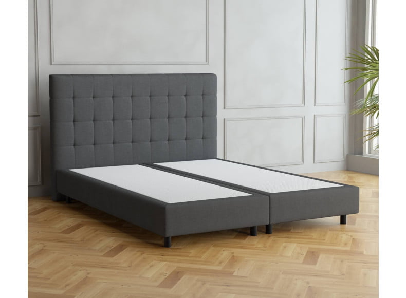 Dunkelgrau 5711 Tia - 20cm Box, 110cm Kopfteil, 12cm Füße