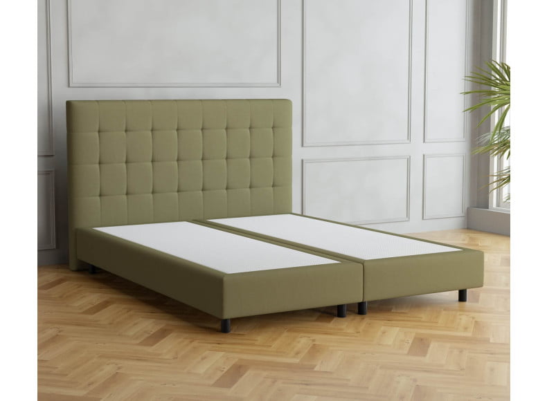 Grüngelb 9636 Tia - 20cm Box, 110cm Kopfteil, 12cm Füße