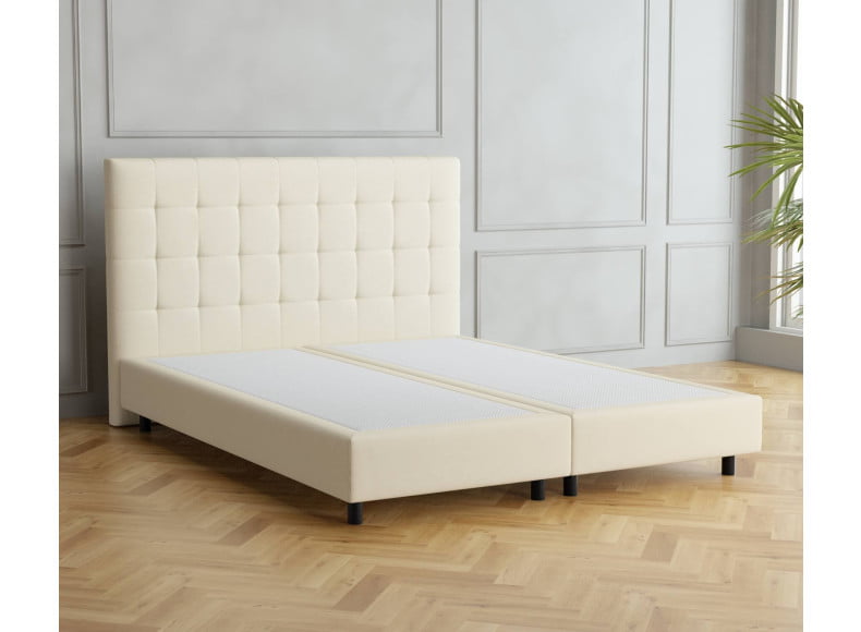 Ecru 135-135 Woolyun - 20cm Box, 110cm Kopfteil, 12cm Füße