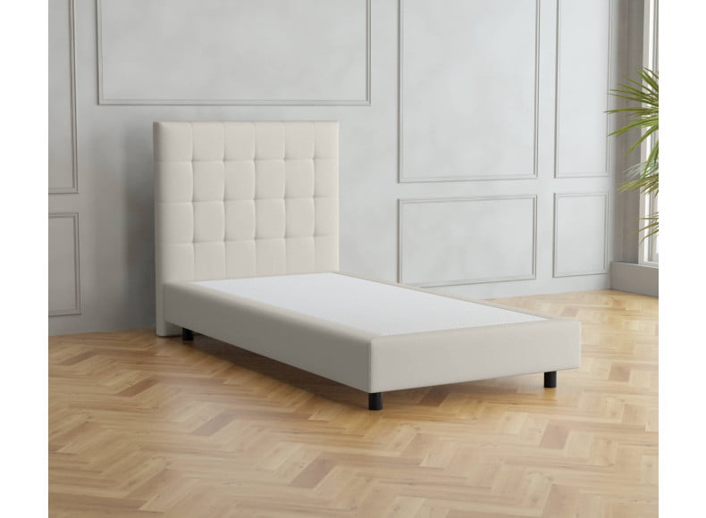 Cremeweiß 3906 Tia - 20cm Box, 110cm Kopfteil, 12cm Füße