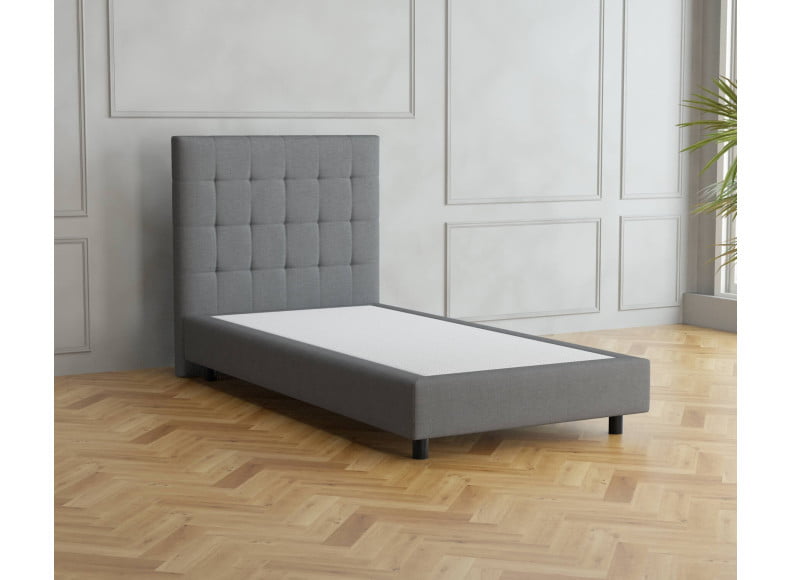 Hellgrau 5246 Tia - 20cm Box, 110cm Kopfteil, 12cm Füße