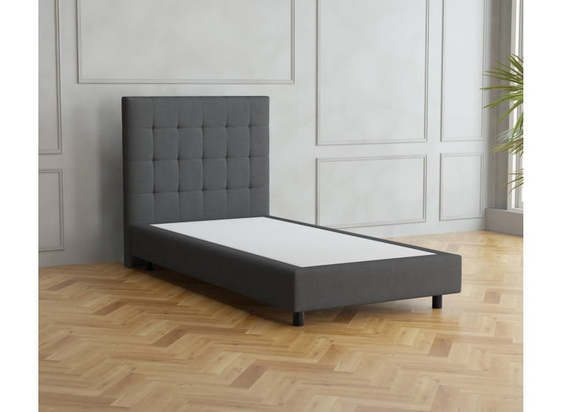 Dunkelgrau 5711 Tia - 20cm Box, 110cm Kopfteil, 12cm Füße