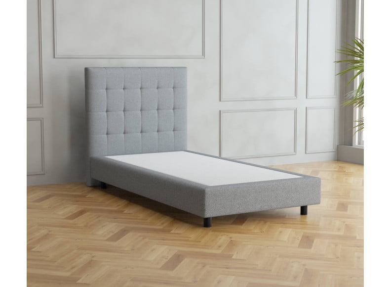 Grau 24-24 Woolyun - 20cm Box, 110cm Kopfteil, 12cm Füße