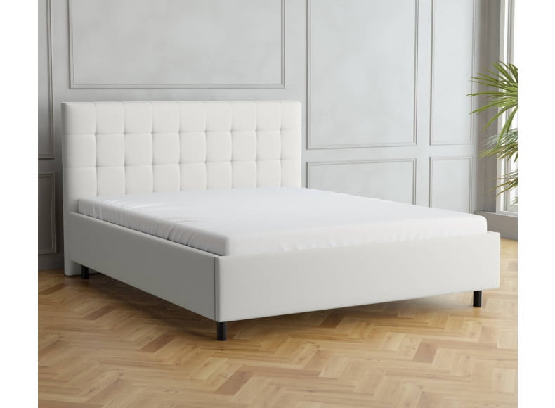 Weiß 5285 Loto - 30cm Rahmen, 110cm Kopfteil, 12cm Füße