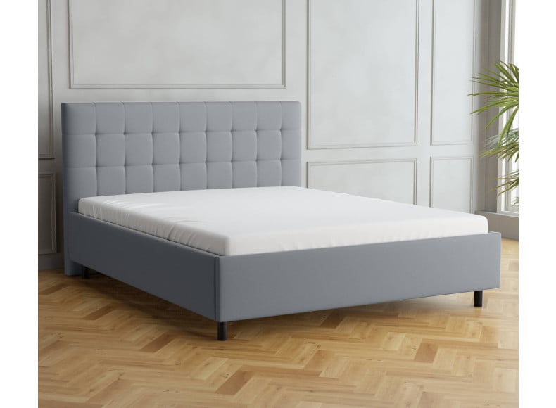 Hellgrau 5434 Loto - 30cm Rahmen, 110cm Kopfteil, 12cm Füße