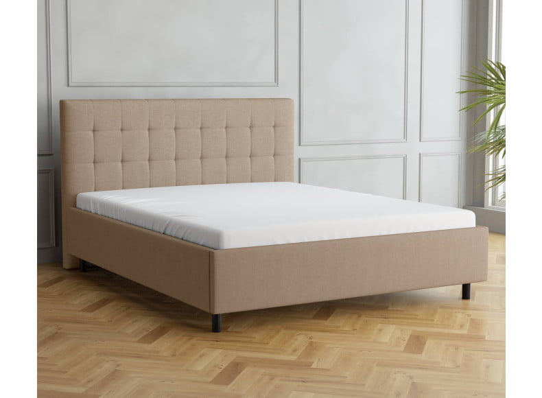 Beige 3315 Tia - 30cm Rahmen, 110cm Kopfteil, 12cm Füße