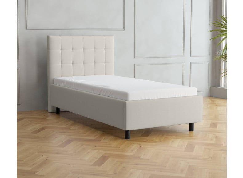 Cremeweiß 3906 Tia - 30cm Rahmen, 110cm Kopfteil, 12cm Füße