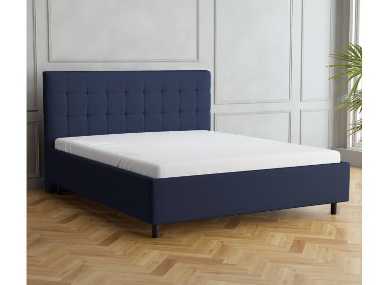 Marineblau 3920 Tia - 30cm Rahmen, 110cm Kopfteil, 12cm Füße