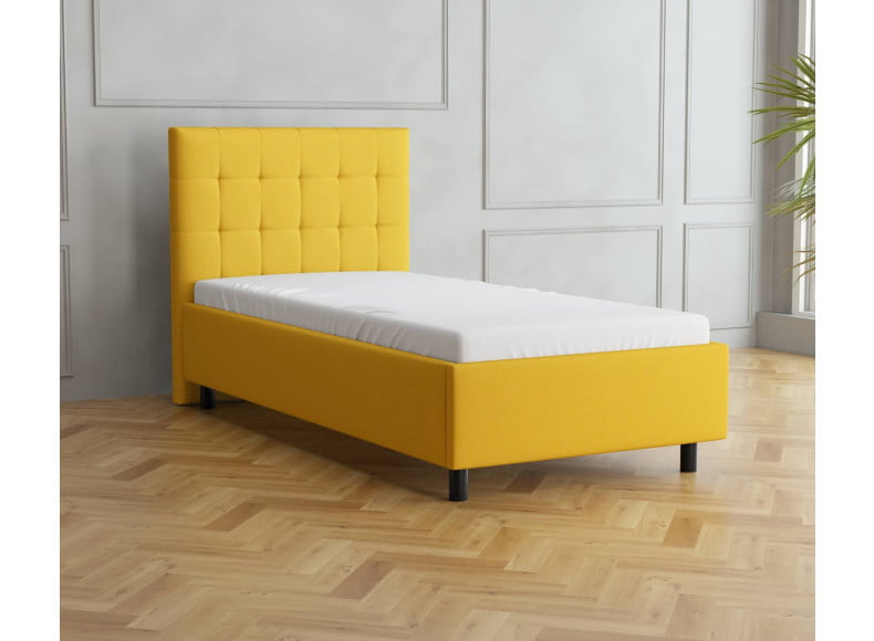 Senfgelb 5569 Tia - 30cm Rahmen, 110cm Kopfteil, 12cm Füße