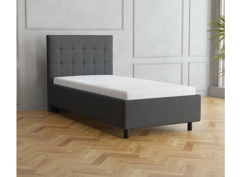 Dunkelgrau 5711 Tia - 30cm Rahmen, 110cm Kopfteil, 12cm Füße