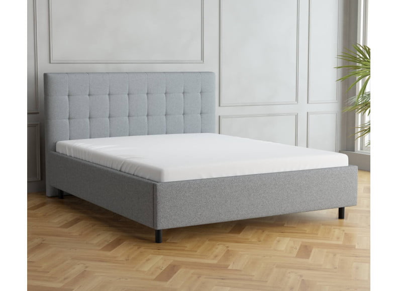 Grau 24-24 Woolyun - 30cm Rahmen, 110cm Kopfteil, 12cm Füße