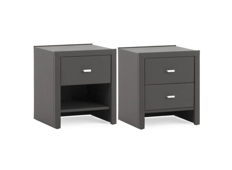 Optional: Nachttisch mit 1 Schublade oder 2 Schubladen (B47, H55, T42cm)