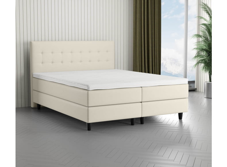 Beige 793 Loto - 110cm Kopfteil - 20cm TTFK Box - 12cm Füße