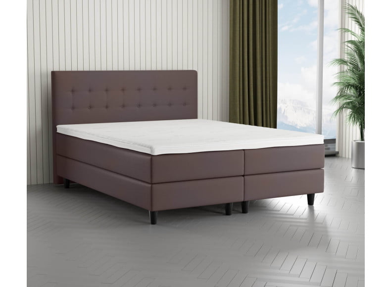 Braun 9075 Loto - 110cm Kopfteil - 20cm TTFK Box - 12cm Füße
