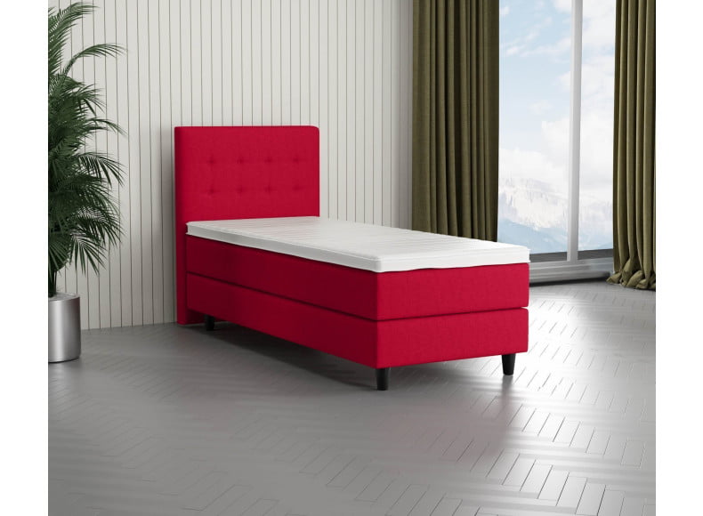 Rot 5579 Tia - 110cm Kopfteil - 20cm TTFK Box - 12cm Füße