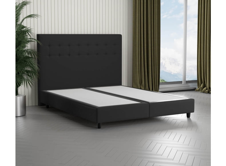 Schwarz 7006 Loto - 110cm Kopfteil - 20cm TTFK Box - 12cm Füße